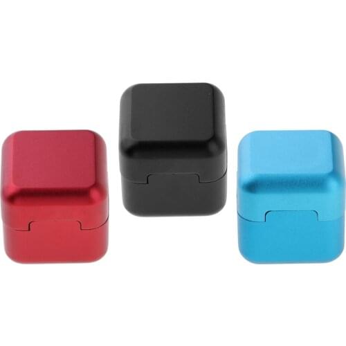Lightweight Pool Cue Chalk Holder - Aluminum Alloy Billiards Snooker Stick Tip Chalk Case - 3 Colors Available