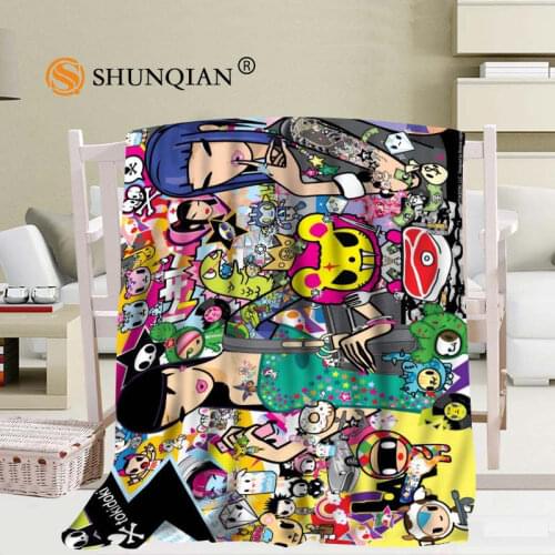 Tokidoki Blanket Soft DIY Sofa Bed Throw Blanket Kid Adult Warm Custom Blanket 56x80Inch50X60Inch40X50Inch