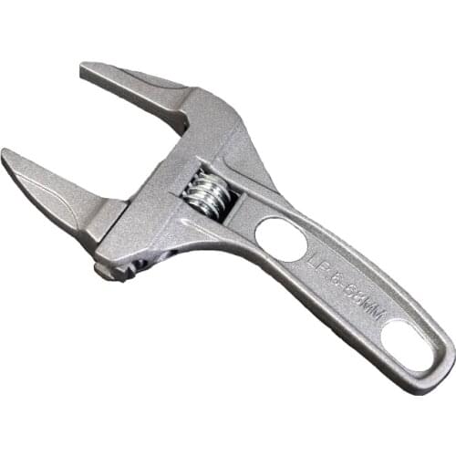 WEEKS Adjustable Wrench Large Opening Spanner for Bathroom Repair Hand Tool Torque Wrench Tube Nut Wrench