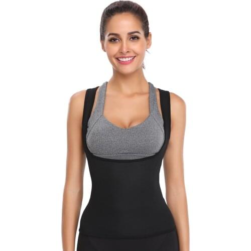 Neoprene Sauna Waist Trainer Vest Summer Shaperwear Slimming Adjustable Sweat Belt Fajas Body Shaper 9067