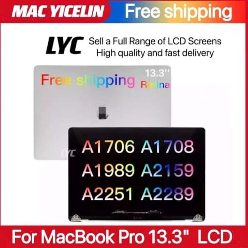 13.3'' for Macbook Retina 13 A1706 A1708 LCD Screen / For Macbook Pro A2159 / For Macbook PRO Retina A1989 LCD Display