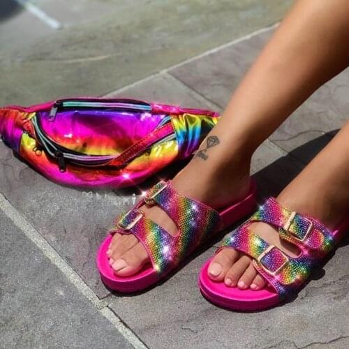 2021 Autumn New Woman Bag Fashionable Colorful Waist Bag Outdoor Shoulder Chest Bag Adjustable