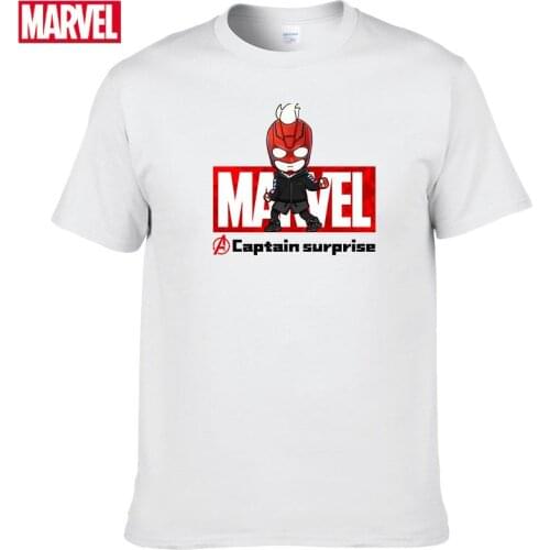 Marvel The Avengers Captain Marvel T-shirt Comfortable Breathable 100% cotton Fashion clothes for teens Anime tshirt Summer #140