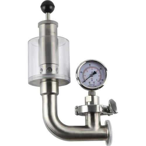 SS304 stainless steel sanitary beer tank, pressure air pressure release safety valve stress reliever