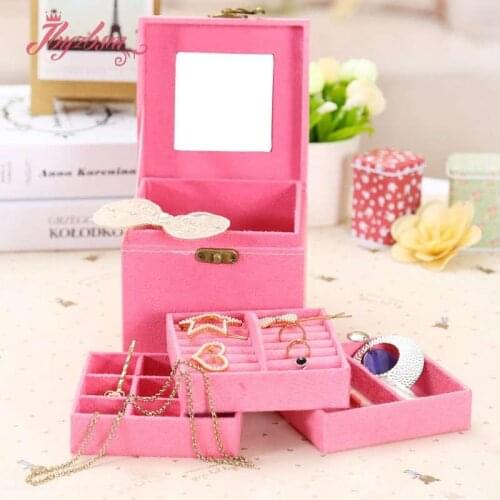 Jewelry Box Storage Box Ring Display Lady Portable Storage Jewelry Multifunction Jewelry Organizer For Necklaces Box