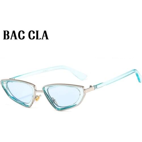 Fashion Small Cat Eye Women Sunglasses Brand Designer Vintage Triangle Candy Color Female Sun Glasses Shades UV400 Men