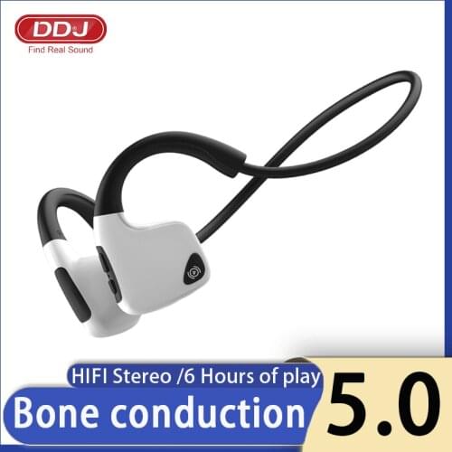 R9 Bone Conduction Bluetooth Headphones HIFI Stereo Hands Free Headset Running Sports Waterproof Earphone For Xiaomi Huawei Sony