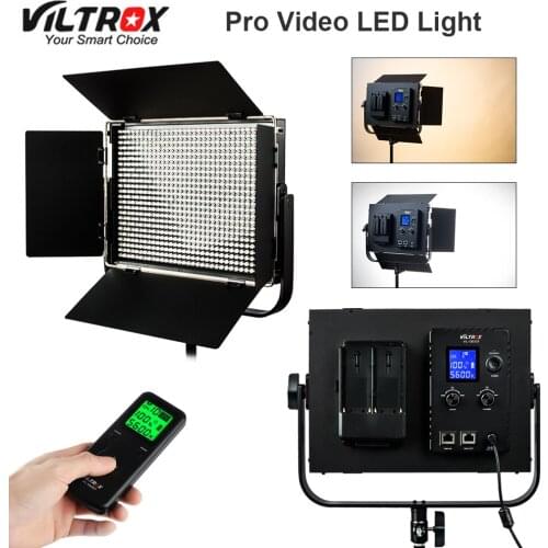 Viltrox VL-D60T Camera Studio Video LED Light Lamp Bi-color Slim Metal Adjustable brightness & 2.4GHz Wireless remote control