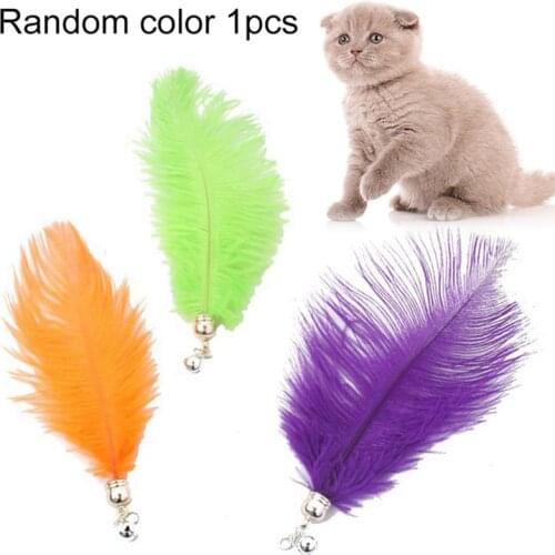 Creative Funny Cat Feather Toy Interactive Cat Teaser Wand Replacement Refill Pet Kitten Teasing Toys Cats Toy Accessories