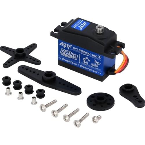 Waterproof Metal Gear Digital Brushless Servo 28KG SPT 5828W for 1/10 1/8 RC Crawler Car TRAXXAS TRX4 TRX6 Slash Axial SCX10