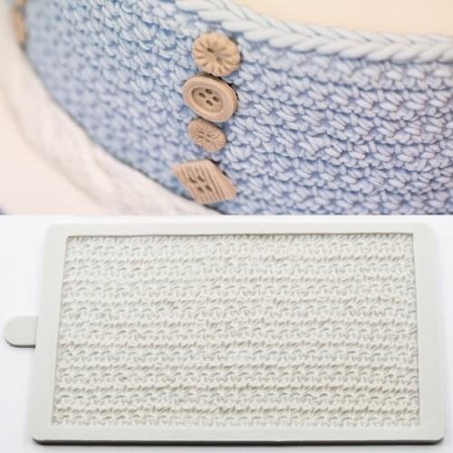 Knitting Wool Woollen Yarn Silicone 3D Design Fondant Cake Mold Decoration Silicone Mold Chocolate Craft Gum Paste K205