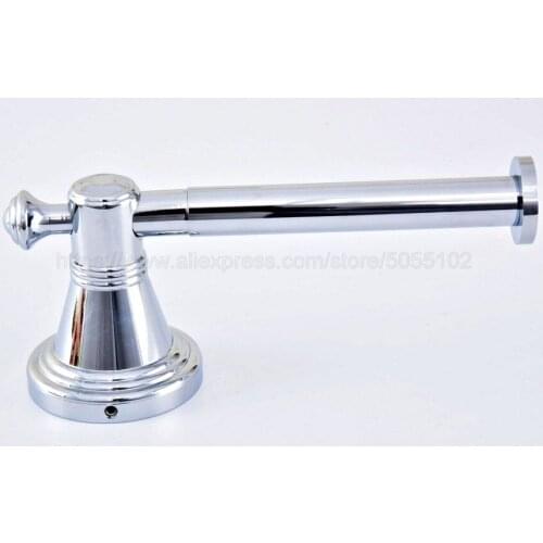 High Quality Polished Chrome Bath Tissue Hook Brass Bathroom Rolling Paper Holder Kitchen Tissue Roll Toilet Paper Shelf zba815
