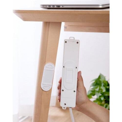 1-5pcs Patch Board Racks Hanging Socket Organizer Holder Wall-mounted Cable Patch Panel Holders Traceless Punch Free Kitchen