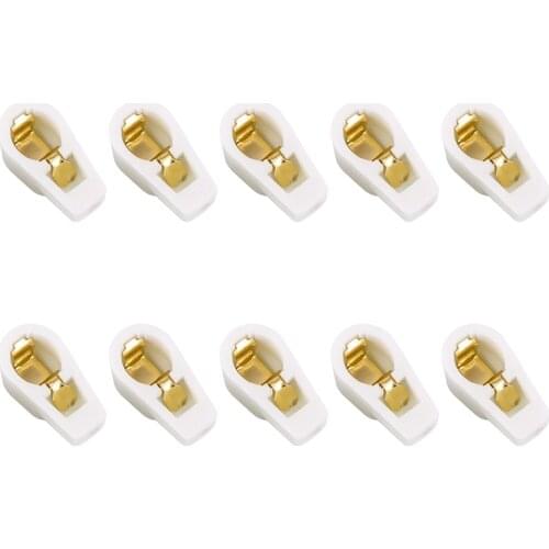 10PCS Ceramic 1/4Inch 6.4mm Vacuum Tube Anode Cap Grip Plate Cap for EL504 FU-519 EF37 Vintage Amplifier DIY