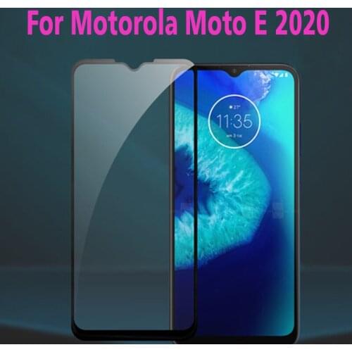 2PCS 3D Full Glue Tempered Glass For Motorola Moto E 2020 Full Screen Cover 9H Screen Protector Film For Moto E 2020