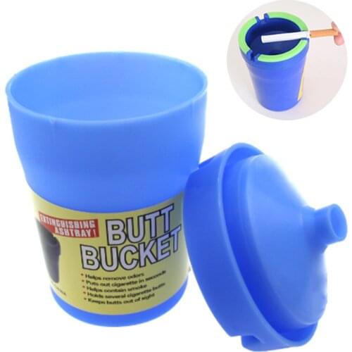 20PCS Plastic Ashtray Fluorescent Ash Tray Car Smoke Cup Cenicero Cendrier Smoking Accessories Herb Tobacco Cigarette