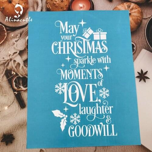 8.5 X 11" Reusable Self- Adhesive Silk Screen Stencils For Home Decoration T-Shirt Bag Pillow DIY Transfers Film Alinacutle