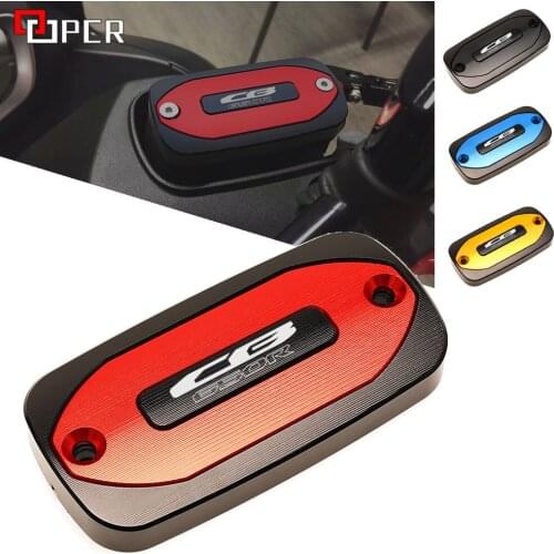LOGO Motorcycle Accessories Front & Rear brake Fluid Cylinder Master Reservoir Cover Cap Fits For HONDA CB650R 2019 2020 2021