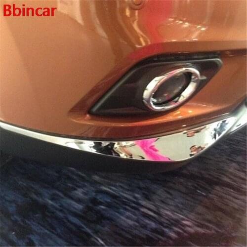 Bbincar Front Bumper Corner Protector Cover Trim ABS Chrome Accessories 2pcs For Nissan X-trail X Trail T32 Rogue 2014 2015 2016