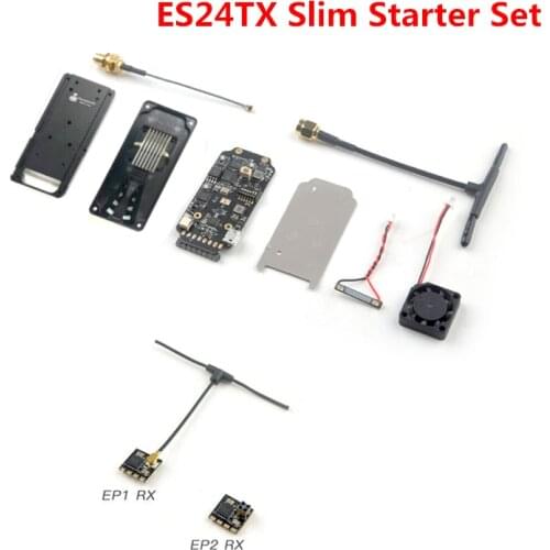 HappyModel 2.4G ExpressLRS Starter Set ES24TX Slim 2.4G NanoTX with 3PCS 2.4G EP1 EP2 RX for TBS Tango2 Pro FRSKY X-Lite X9 Lite