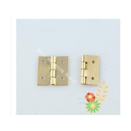 Hinges for wooden wine box & decorative Brass hinge 16mm*16mm*0.5mm small gold copper