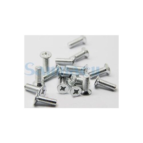 100Pcs M3*0.5*5-20 Phillips Flat Countersunk Head Screws Carbon Steel