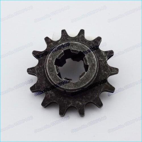 T8F 14T 2 stroke front pinion sprocket 14 tooth teeth of clutch gear box for 47cc 49cc mini crosser moto atv quad dirt bikes