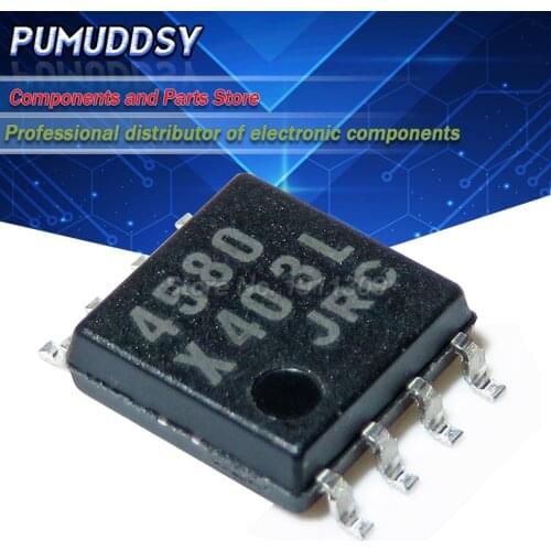 10PCS NJM4580M NJM4580 4580 SOP-8 IC dual op amp noiseless audio amplifier IC chip