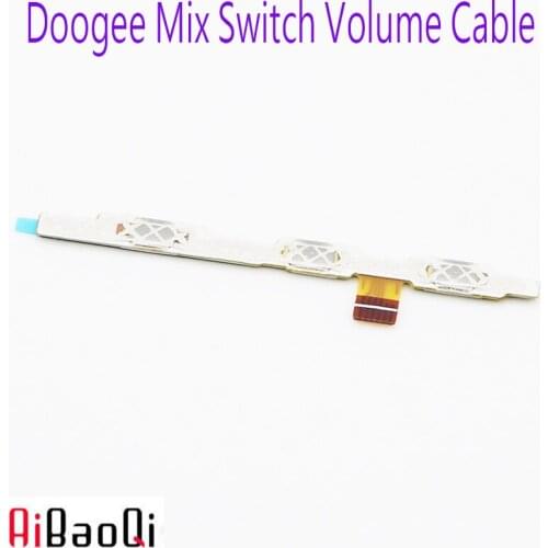 AiBaoQi 2pcs New Original Main Doogee Mix power on/off+ volume FPC Key up/down button flex cable FPC For Doogee Mix Phone