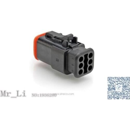 AT06-6S-SR01BLK[Plug 6-Way Strain Relief Black]