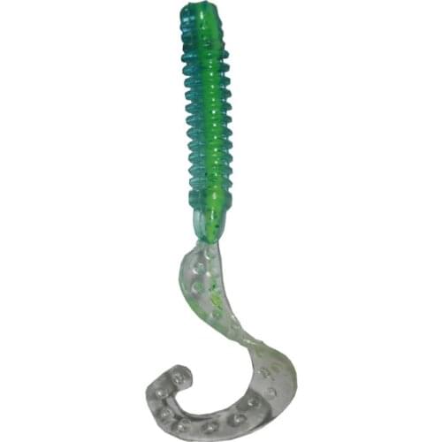 BassLegend - Fishing Super Soft Silicone Grub Worm Bass Pike Trout Lure Swimbait 75mm 4g/50mm 1.2g