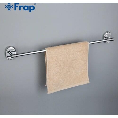 Frap Silver simple single Towel Bar Holder chrome Finished Stainless steel pole Bathroom Accessories F1901