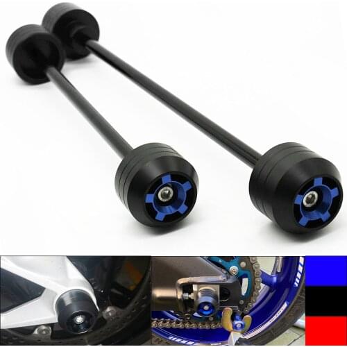 For BMW F800R 2009 2010 2011 2012 2013 2014 Front Rear Wheel Slider Fork Axle Crash Protector Pad Swing Arm Guard POM