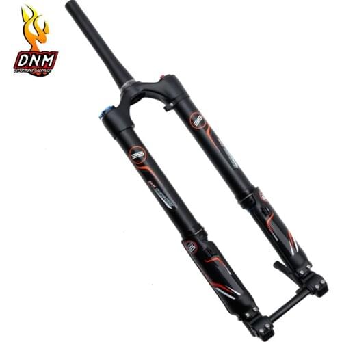 DNM USD 6 Travel 120-160mm Bike Quick Release Thru Axle Fork Dual Brake Steerer for 26 27.5 inch
