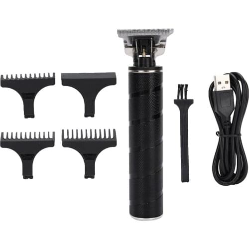 USB Charging Electric Hair Trimmer Hair Clipper Cutting Machine Rechargeable Hairdressing Machine Barber Tool Black