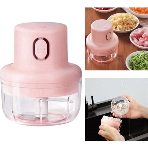 Electric Garlic Food Vegetable Chopper Squeezer Meat Grinder Mini Crushed Garlic
