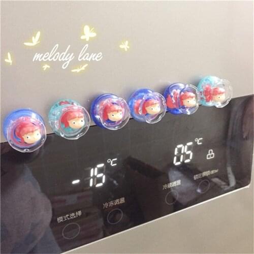 Ponyo on the cliff Anime action figure prefect quality Poniu 3d fridge magnets home decoration Toys for children