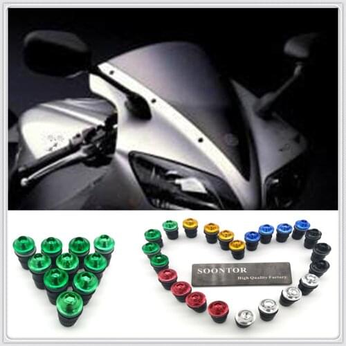2018 motorcycle Windshield Windscreen Fastener Spike Bolts kit Screw Nuts for HONDA MSX125 Honda YAMAHA SPRINT GT RS FJR 1300