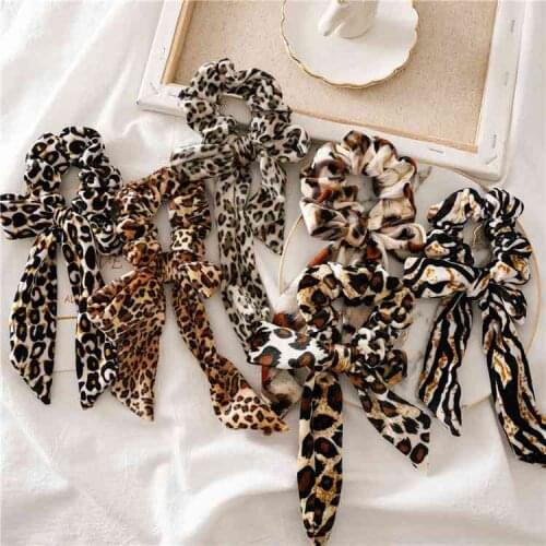 Flannelette bow hair circle, Europe and America cross border hair ornaments, autumn and winter new knotted large intestine circl
