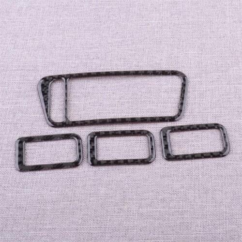 CITALL 4Pcs Door Window Lift Switch Cover Fit For VW Golf MK7 VII 2013 2014 2015 2016 2017 Carbon Fiber Left Hand Drive