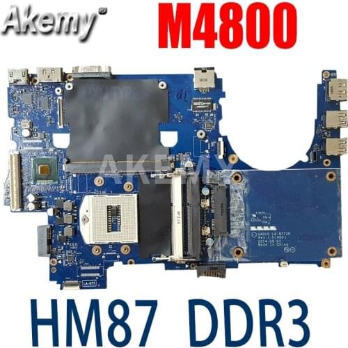 Akemy VAQ10 LA-9772P CN-0C3V2K 0C3V2K For Dell Precision M4800 Laptop Motherboard HM87 PGA947 DDR3L with GPU slot