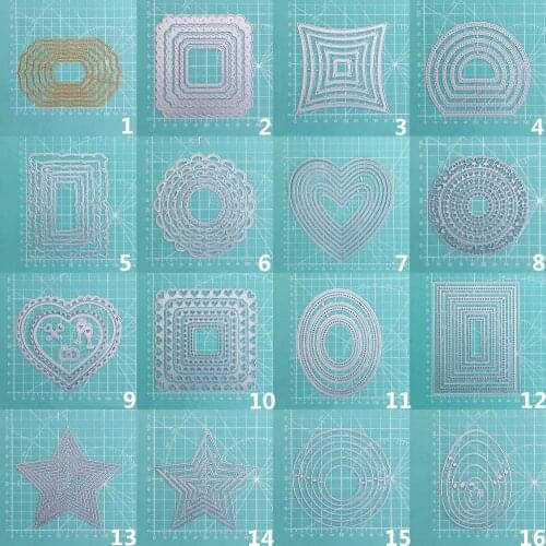 Metal Cutting Dies Regular Frames Scrapbooking Stencil DIY Paper Card Decorative Embossing Die Cut Craft Dies 2020 NEW