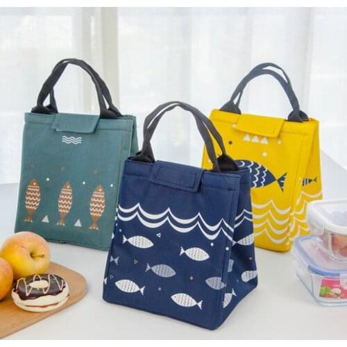 Cartoon Oxford Cloth Insulation Bag Student Lunch Box Bag Outdoor Function Insulation Bag