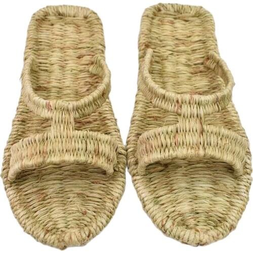 2021 New Fashion Straw Sandals for Men Outdoor and Indoor Use