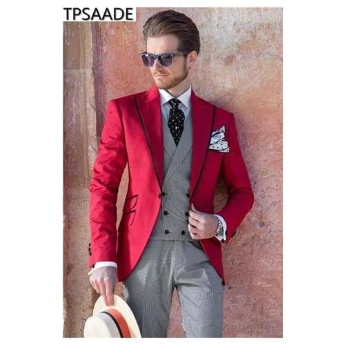 New Arrival Wedding suit Single Breasted Groom Tuxedos Blazer for Groomsman Suit Custom Made Man Suit (Jacket+pants+vest)