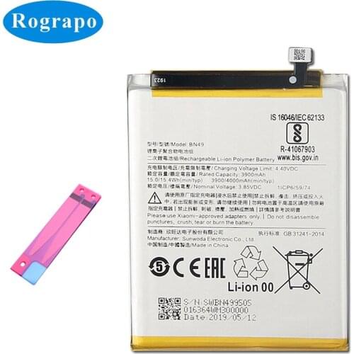 Original New 4000mAh BN49 Mobile Phone Replacement Battery For Xiaomi Redmi 7A Redmi7A Batteries
