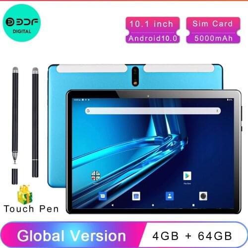 Android Tablet Pc 10.1" Android 10.0 Tablet 1280x800 SC9863A Octa Core 4GB RAM 64GB ROM 4G Network AI Speed-up Tablets PC