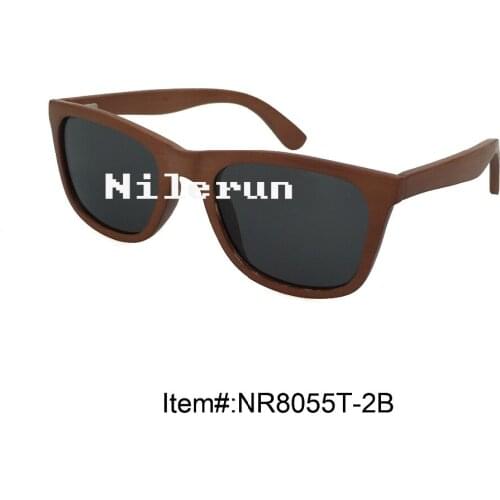 Popular brown bamboo sunglasses for driving, fishing or travelling