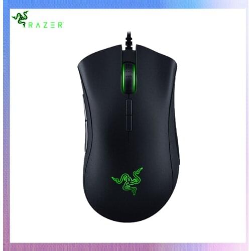 Original Razer DeathAdder Essential Wired Gaming Mouse Mice 6400DPI Optical Sensor 5 Independently Buttons For Laptop PC Gamer