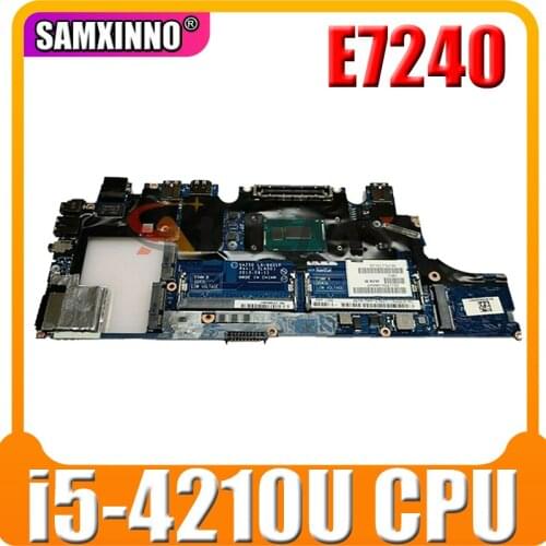 Working FOR DELL Latitude E7240 Laptop motherboard PX759 LA-9431P 0PX759 CN-0PX759 With i5-4210U CPU 100% Tested good free ship